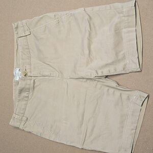 Banana Republic Khaki Stretch Shorts Size 8
